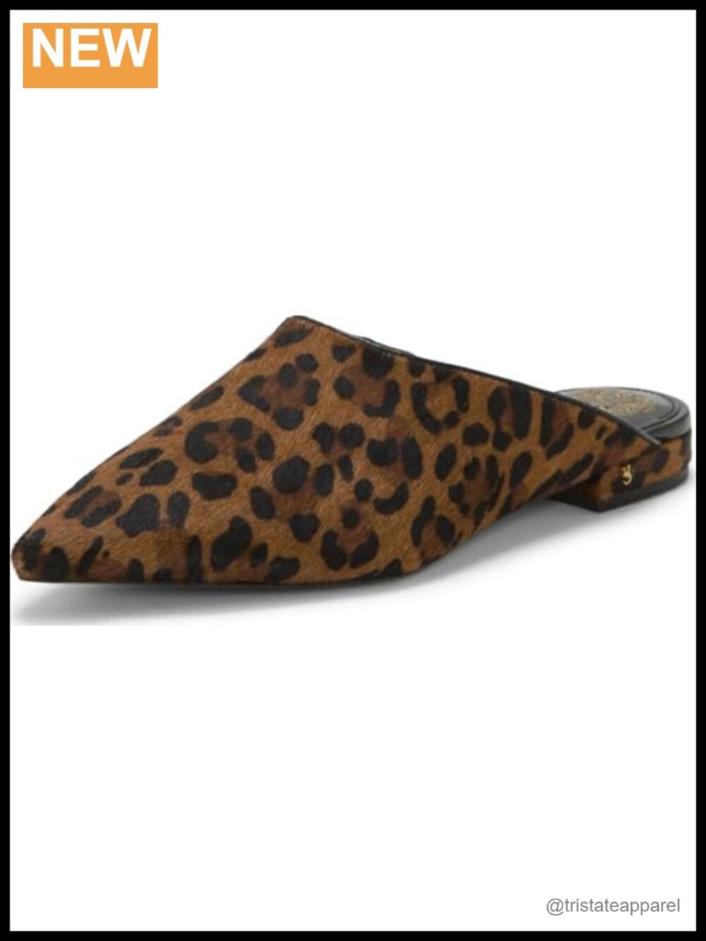 Fur Slip-On Flat Mule Pointed Toe Dress Shoe